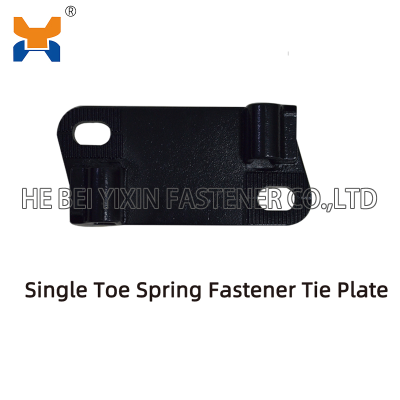 Single Toe Spring Fastener Tie Plate